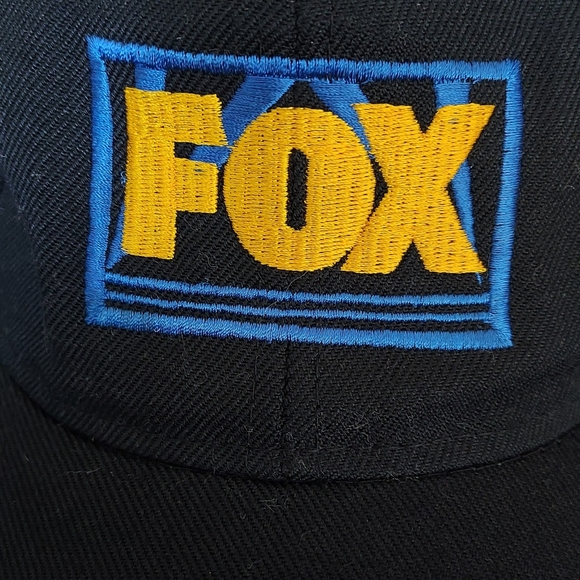 Fox Television Network Vintage Black Capco Snapback Hat Cap Embroidered Logo - Picture 2 of 8